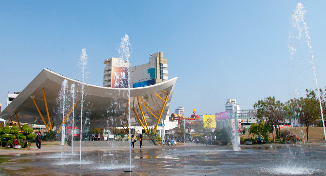 台湾高雄 全球八大最美地铁中央公园站工程案