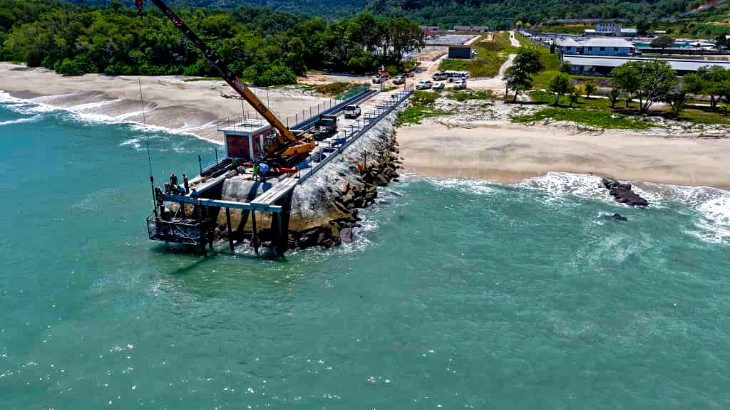 马来西亚霹雳州 新建虾场养殖海水供水