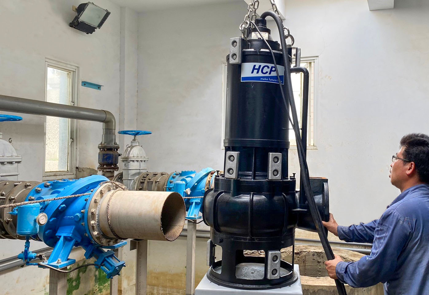 台湾云林 下仑渔业养殖生产区海水统筹供应系统