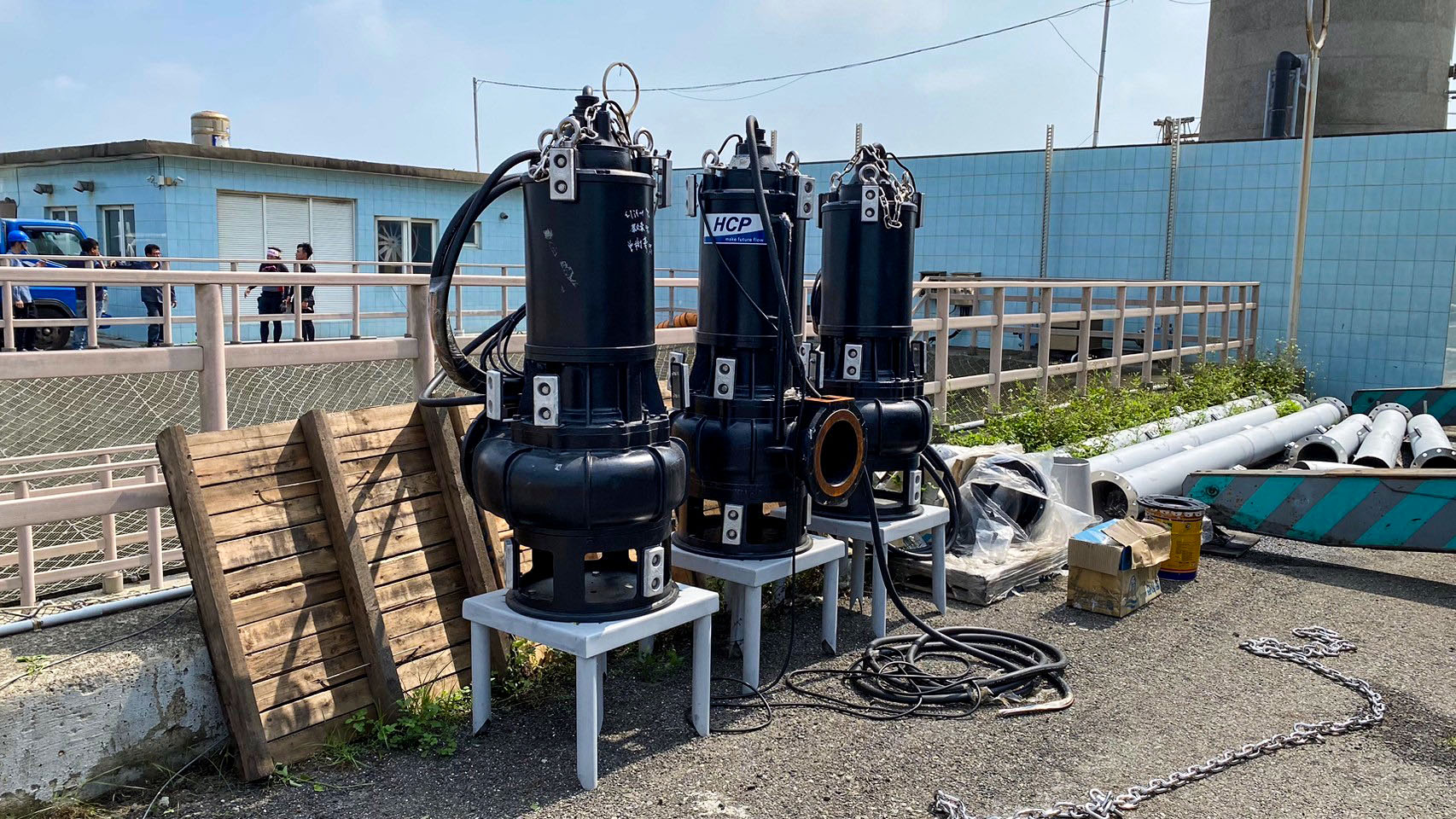 台湾云林 下仑渔业养殖生产区海水统筹供应系统