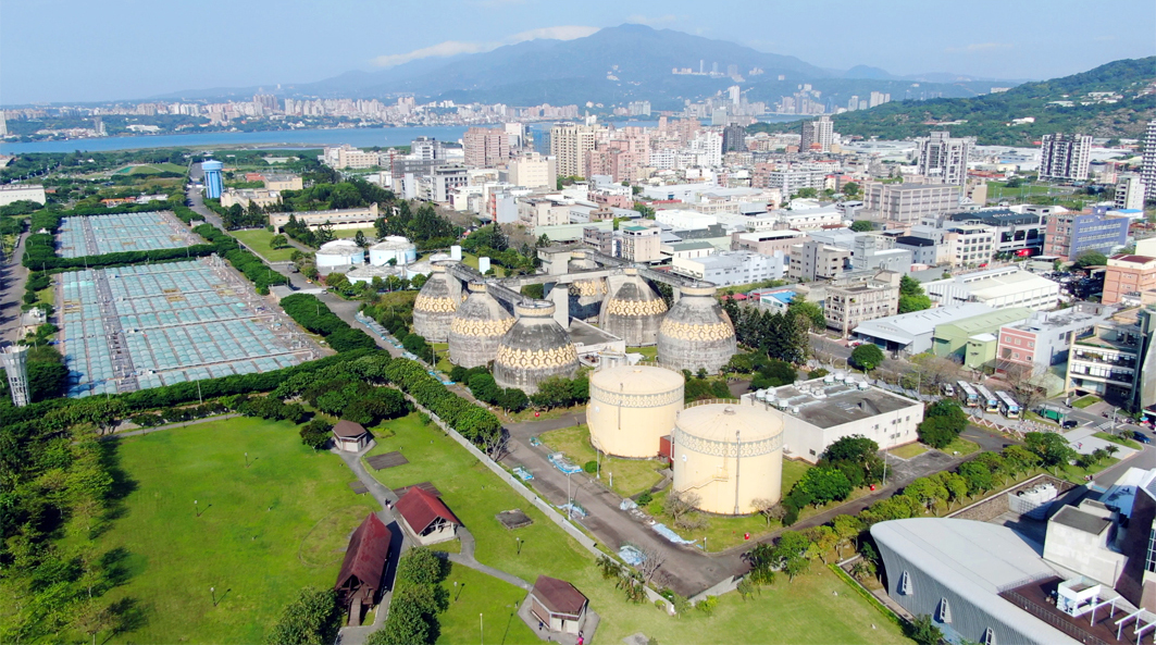 台湾新北市 八里污水厂污水池清洁