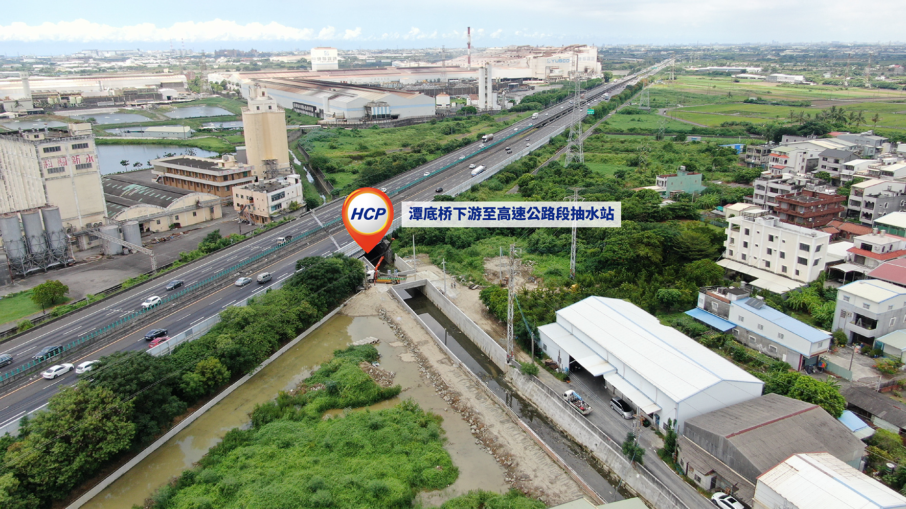 台湾高雄 冈山潭底排水渠道浚深及护岸改善工程